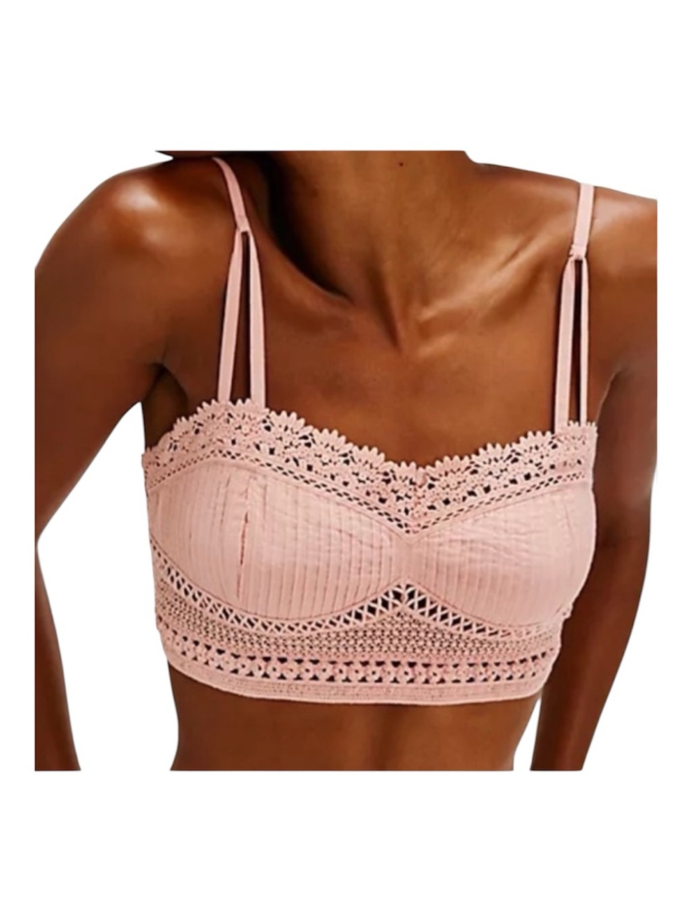 Free People Tallulah Bralette Mauve Pink Small